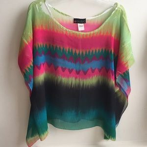 Colorful Flowy Blouse