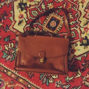Vintage Brown Coach Messenger Bag