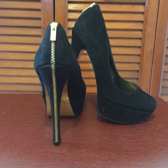 Suede heels