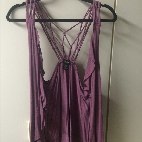 Purple cardigan