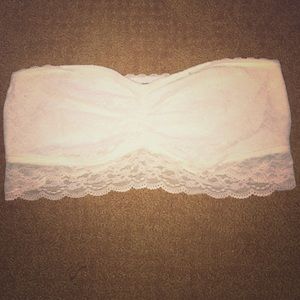 WHITE LACE BANDEAU