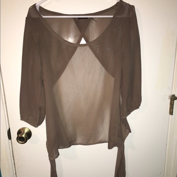 Open back shirt