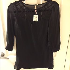Long-sleeve Chiffon Top