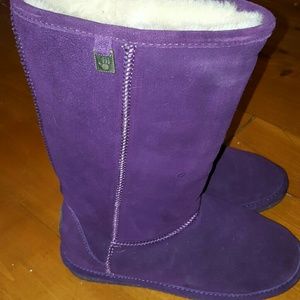Purple Bearpaw Boots