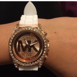 White silicone watch