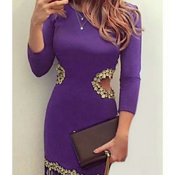 Gold and Blue Dress ONLY ONE LEFT!!! SIZE MEDIUM