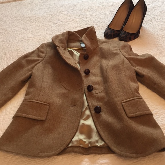 J. Crew Bella Jacket in herringbone wool.