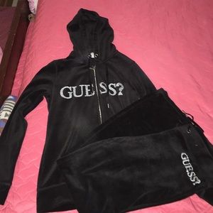 Guess all black jumpsuit