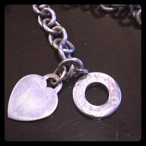 Authentic Tiffany heart tag toggle bracelet