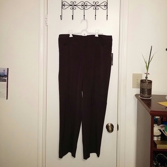 Black Wide-leg Houston Trousers