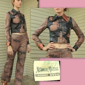 🔴🔴SOLD🔴 Vintage 70s NEIMANs Leather Pant/Jacket