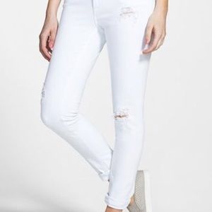 Vigoss "Thompson" Distressed White Boyfriend Jean