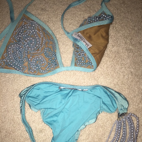 ❌SOLD❌BEACH BUNNY Aqua👙"SPELLBOUND" RARE 👙 - Picture 3 of 4