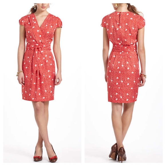 Anthropologie Lotty Petal Dress Sz 2 Petite