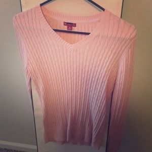 Pink pull over sweater