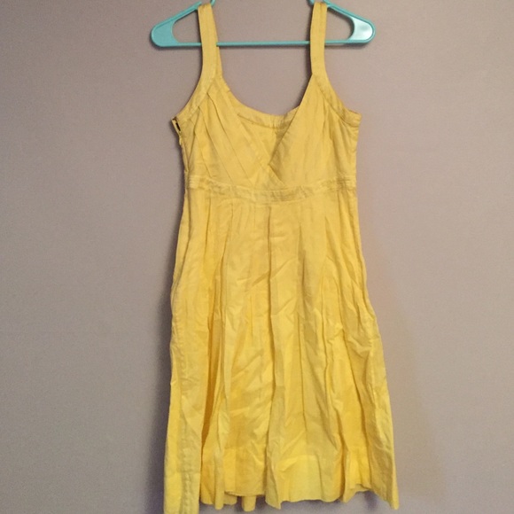 Calvin Klein size 6 yellow dress