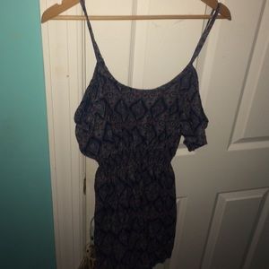 Printed, cold-shoulder Abercrombie dress