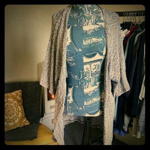 Knit kimono