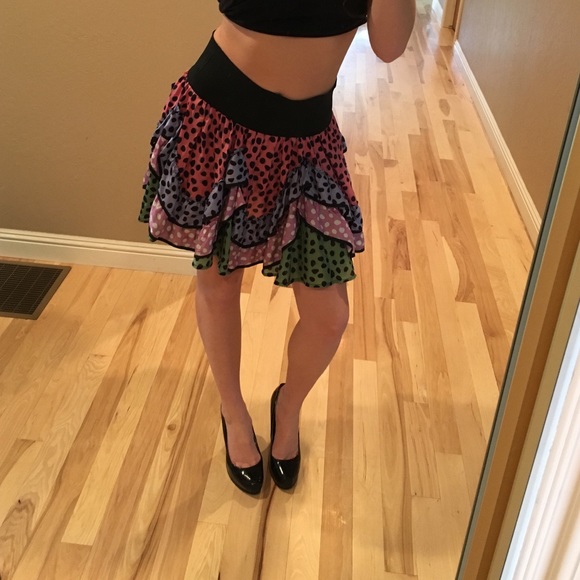 Polka Dot Flouncy Party Skirt