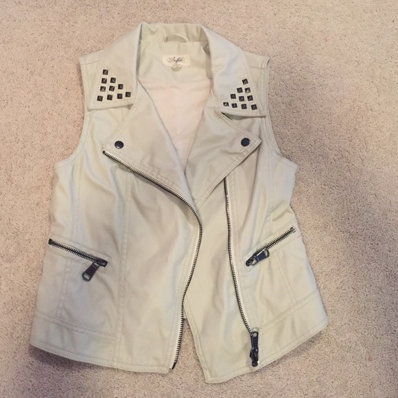 pleather retro vest