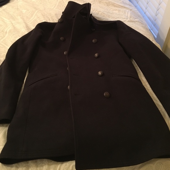 John Varvatos Wool Cashmere Peacoat
