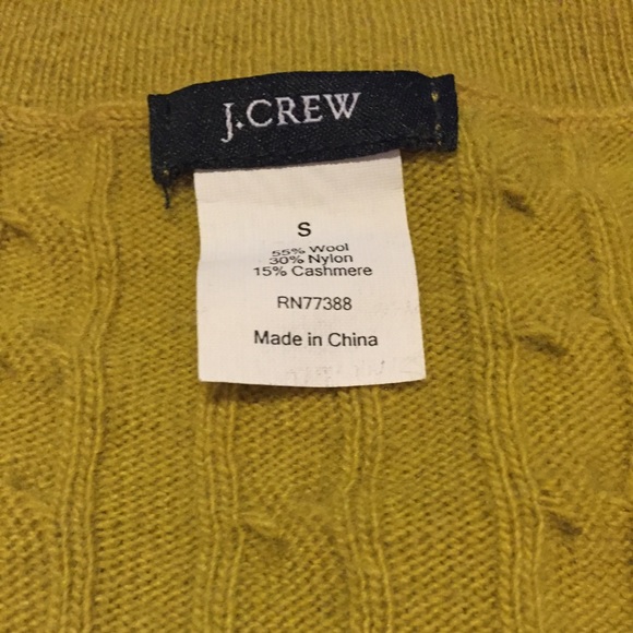 J Crew Green V Neck Sweater - Picture 4 of 4