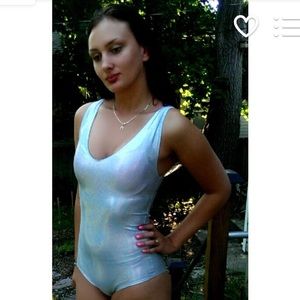 Holographic Rave One Piece Body Suit Size Large