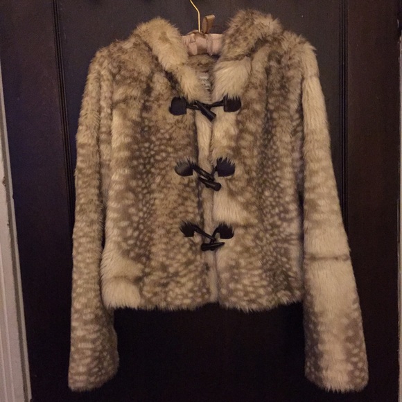 F21 Faux Fur Crop Jacket