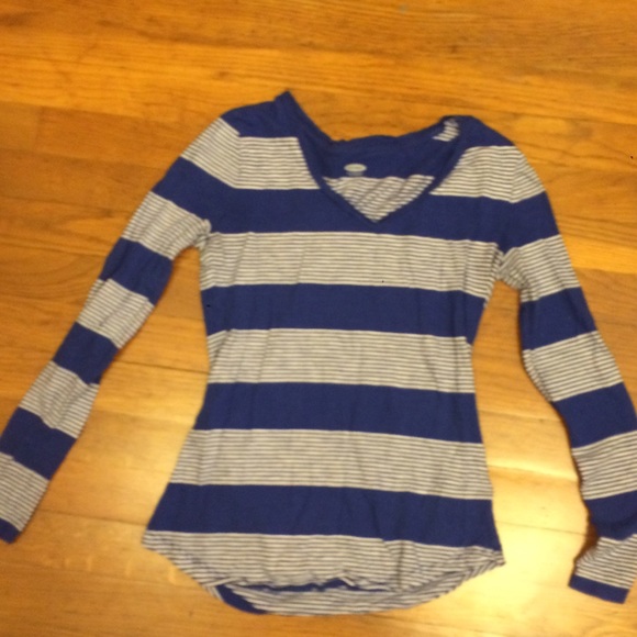 Striped long sleeve tee