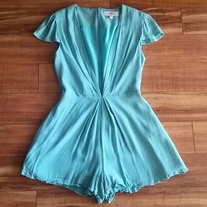 Turquoise v playsuit