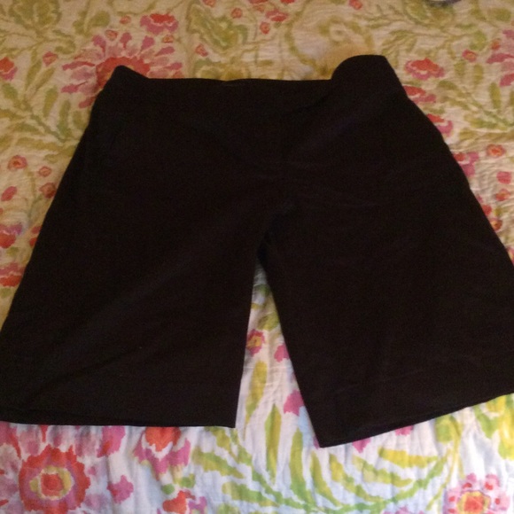 Black Knee Length Shorts