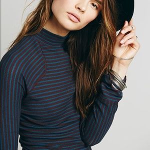 Free People Highland Mock Neck Tee