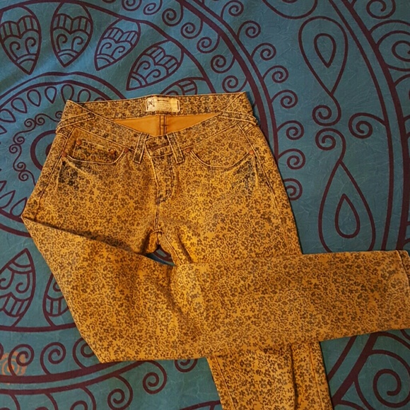 Free People floral denim