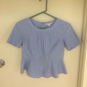Gap cropped peplum blouse