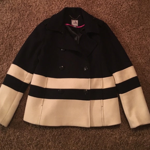 🎉HP🎉 1/15/16 Jcp brand navy & cream pea coat