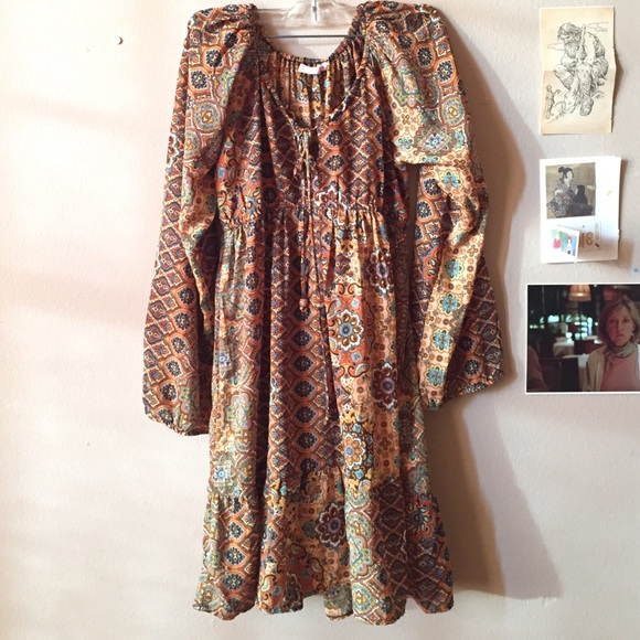 70s peasant dress