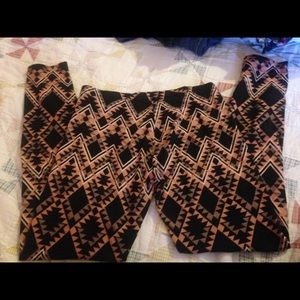 Leggings pink and black