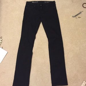 Madewell rail straight black jeans