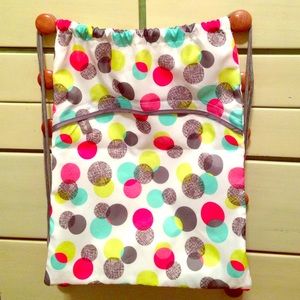 Thirty-one drawstring knapsack.