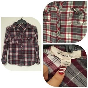 RED N GREY FLANNEL