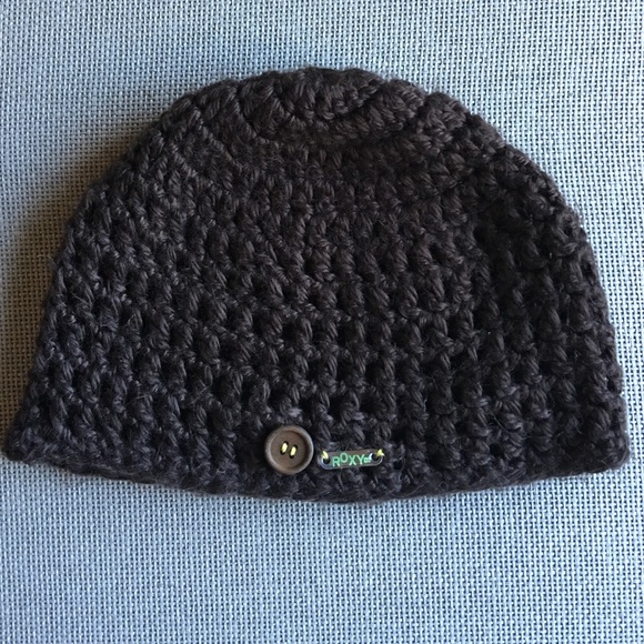 ROXY, brown beanie