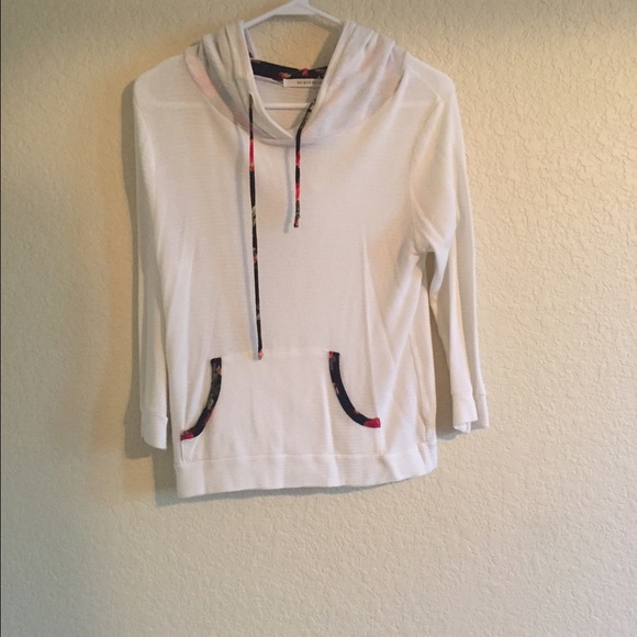 Cream and flowered sweater