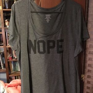 Torrid NOPE tee