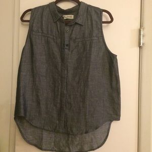 Madewell Sleeveless Chambray
