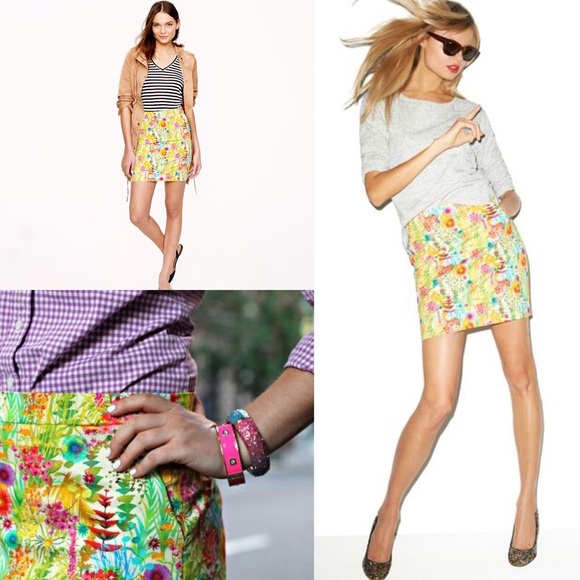 J. Crew Dresses & Skirts - Liberty Postage Stamp Mini Skirt / Tresco Floral 4