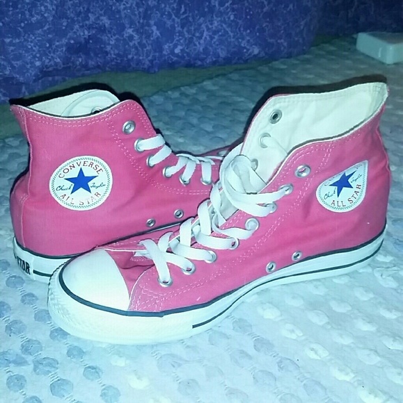 High Top Converse- Hot Pink