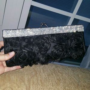 Beautiful Silver and black clutch