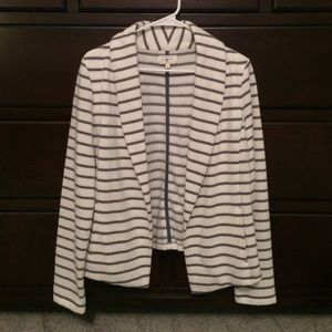 Lou & Grey striped cotton blend blazer