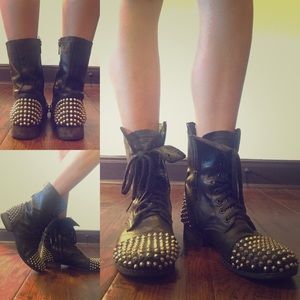 Steve Madden Studded Combat Boots