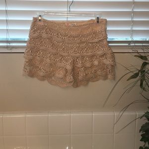 lace shorts
